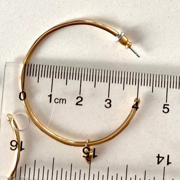 Stella & Dot Orbit Hoop Earrings - Gold - Picture 4 of 7